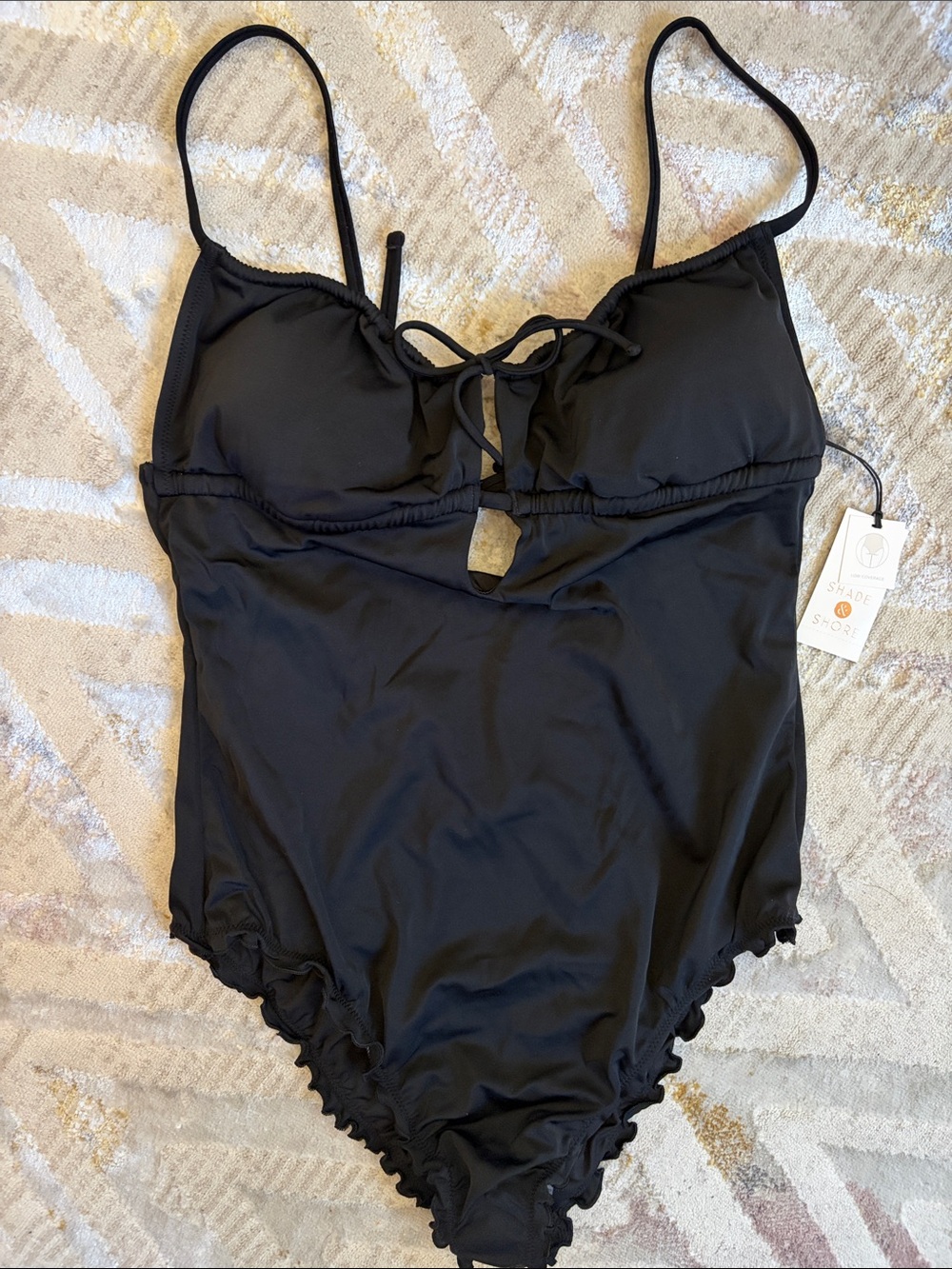 Shade & Shore Black One-Piece Swimsuit